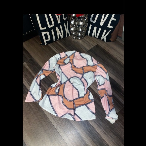 Chain print button down - Picture 9 of 11